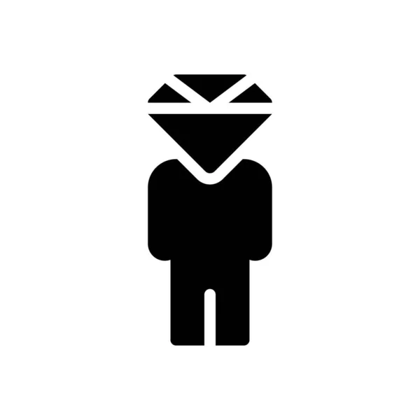 Diamant Vector Illustratie Een Transparante Achtergrond Premium Kwaliteit Symbolen Glyphs — Stockvector