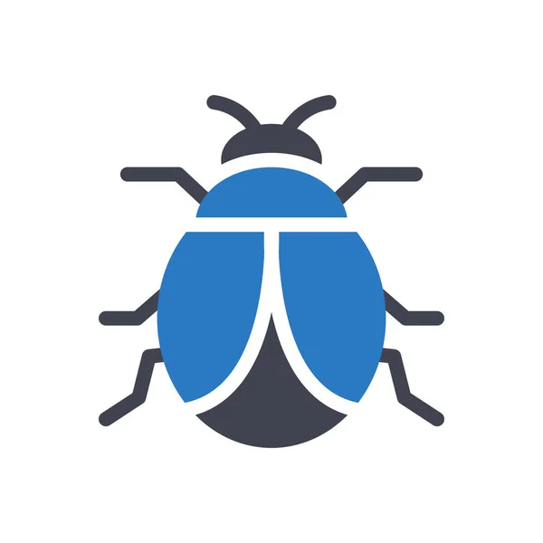 Bug Vector Illustration Transparent Background Premium Quality Symbols Glyphs Icon — Stock Vector