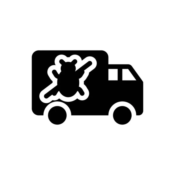 Illustrazione Vettoriale Del Camion Uno Sfondo Trasparente Simboli Qualità Premium — Vettoriale Stock