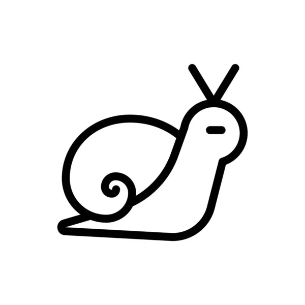 Snail Vector Illustration Transparent Background Premium Quality Symbols Thin Line — ストックベクタ