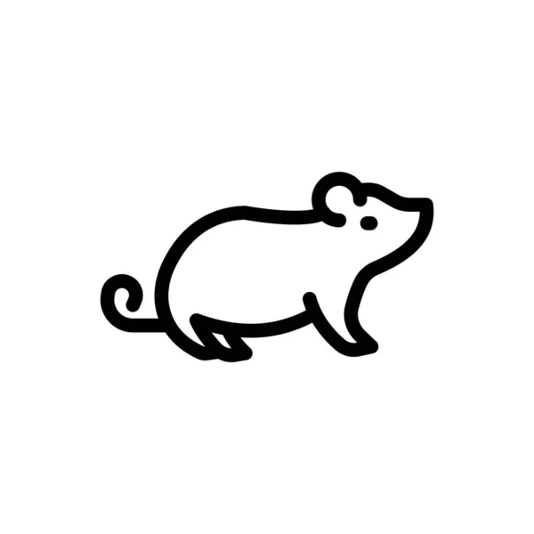 Крысиный Вектор Прозрачном Фоне Символы Высокого Качества Тонкая Линия Иконки — стоковый вектор