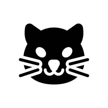 cat vector illustration on a transparent background.Premium quality symbols.Glyphs icon for concept and graphic design.