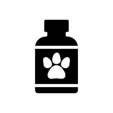 Şeffaf bir arkaplan üzerinde evcil hayvan vektör illüstrasyonu. Konsept ve grafik tasarımı için özel kalite semboller..