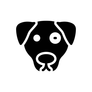 Şeffaf bir arkaplan üzerinde köpek vektör çizimi. Konsept ve grafik tasarımı için mükemmel kalite semboller.. 