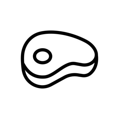 Şeffaf bir arkaplan üzerinde sığır vektör çizimi. Premium kalite semboller. Konsept ve grafik tasarım için ince çizgi simgesi.