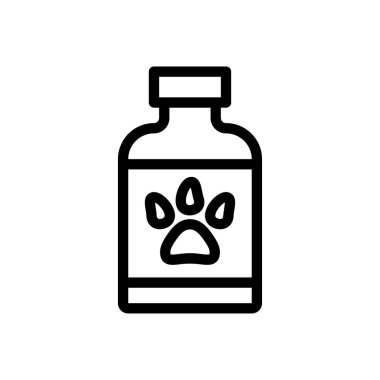 Şeffaf bir arkaplan üzerinde hayvan vektör çizimi. Premium kalite semboller. Konsept ve grafik tasarım için ince çizgi simgesi.