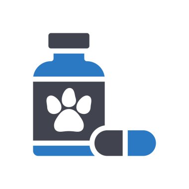 Şeffaf bir arkaplan üzerinde evcil hayvan vektör illüstrasyonu. Konsept ve grafik tasarımı için özel kalite semboller.. 