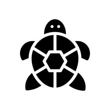 Şeffaf bir arkaplan üzerinde kaplumbağa vektör çizimi. Konsept ve grafik tasarımı için özel kalite semboller.. 