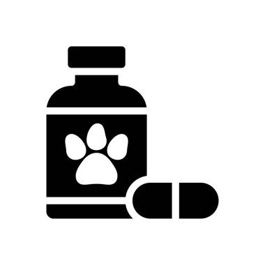 Şeffaf bir arkaplan üzerinde evcil hayvan vektör illüstrasyonu. Konsept ve grafik tasarımı için özel kalite semboller.. 