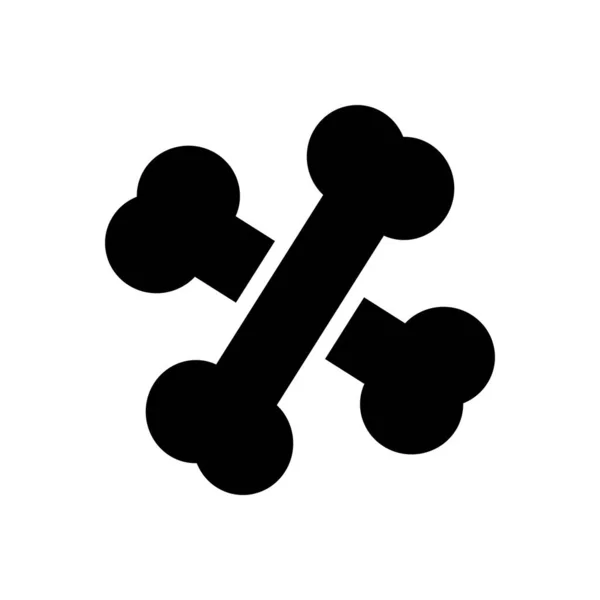 Bone Vector Illustration Transparent Background Premium Quality Symbols Glyphs Icon — Stockvektor