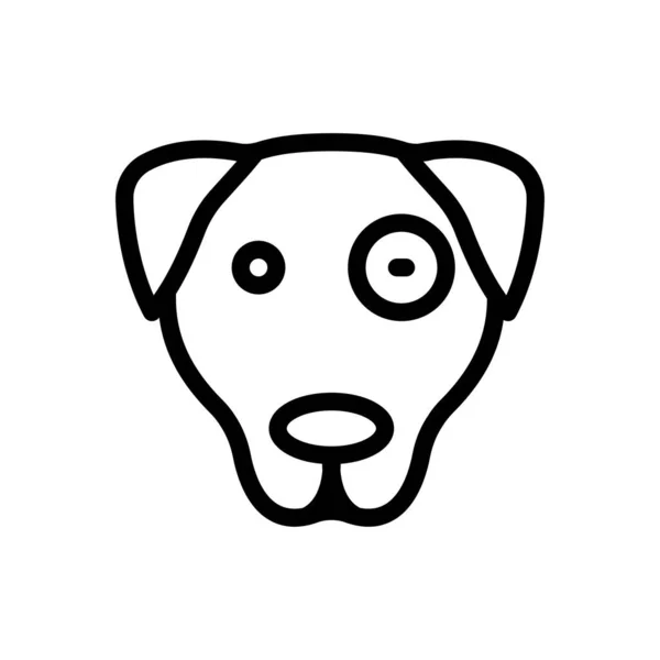 Dog Vector Illustration Transparent Background Premium Quality Symbols Thin Line — Vettoriale Stock