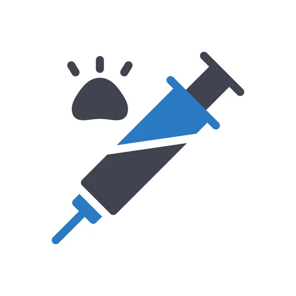 Injection Vector Illustration Transparent Background Premium Quality Symbols Glyphs Icon — Vetor de Stock