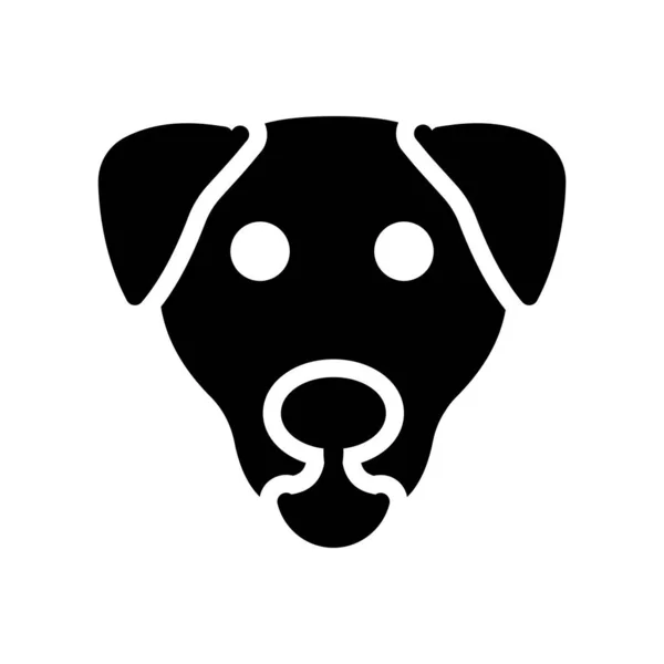 Dog Vector Illustration Transparent Background Premium Quality Symbols Glyphs Icon — Archivo Imágenes Vectoriales