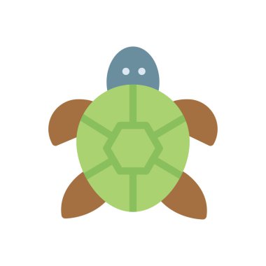 Şeffaf bir arkaplan üzerinde kaplumbağa vektör çizimi. Konsept ve grafik tasarımı için birinci sınıf kalite simgeler..