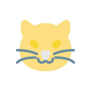 Şeffaf bir arkaplan üzerinde kedi vektör çizimi. Konsept ve grafik tasarım için mükemmel kalite simgeleri.. 