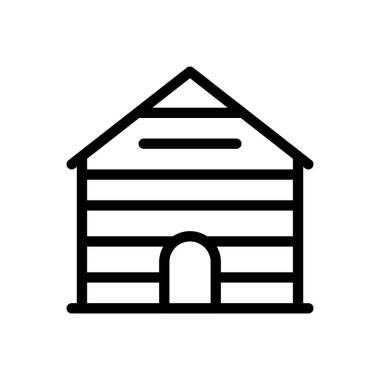 Şeffaf bir arkaplan üzerinde ev vektör çizimi. Konsept ve grafik tasarımı için ince çizgi simgesi..