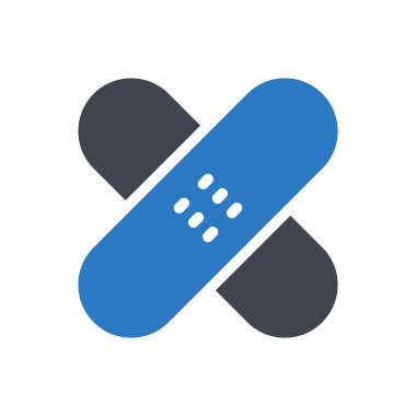 plaster vector illustration on a transparent background.Premium quality symbols.Glyphs icon for concept and graphic design. 