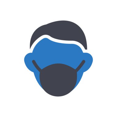 Şeffaf bir arkaplanda yüz vektör çizimi. Konsept ve grafik tasarım simgeleri için kaliteli semboller.. 