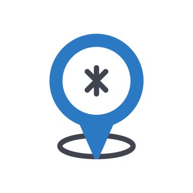 Şeffaf bir arkaplan üzerinde konum vektör illüstrasyonu. Konsept ve grafik tasarımı için mükemmel kalite sembolleri..