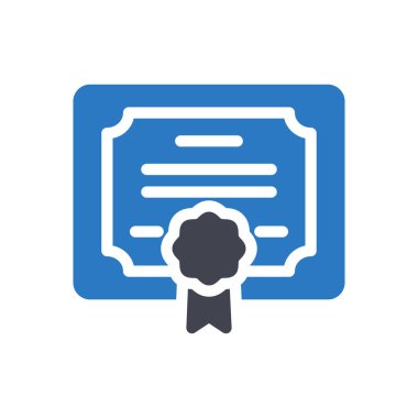 Şeffaf bir arkaplan üzerinde sertifika vektör illüstrasyonu. Konsept ve grafik tasarımı için kaliteli semboller.. 