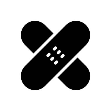 plaster vector illustration on a transparent background.Premium quality symbols.Glyphs icon for concept and graphic design. 