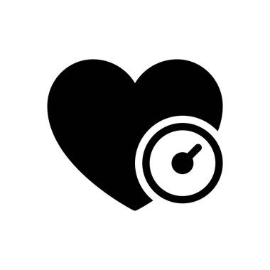 Şeffaf bir arkaplan üzerinde kalp vektör çizimi. Konsept ve grafik tasarım simgeleri için kaliteli semboller..