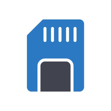 Saydam bir arkaplan üzerinde sd kart vektör illüstrasyonu. Konsept ve grafik tasarımı için özel kalite semboller..