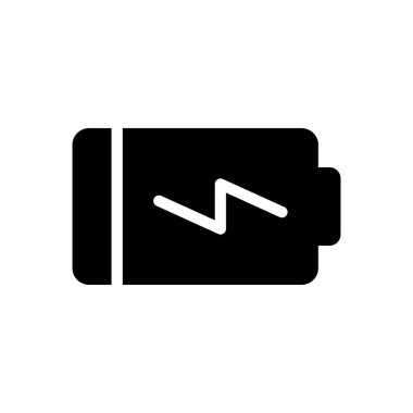 Saydam bir arkaplan üzerinde pil vektör çizimi. Konsept ve grafik tasarımı için mükemmel kalite semboller..