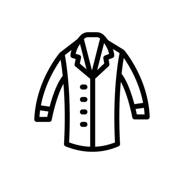 Coat Vector Illustration Transparent Background Premium Quality Symbols Thin Line — 스톡 벡터