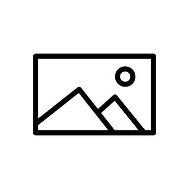 Şeffaf bir arkaplanda resim vektör çizimi. Konsept ve grafik tasarım için ince çizgi simgesi.. 