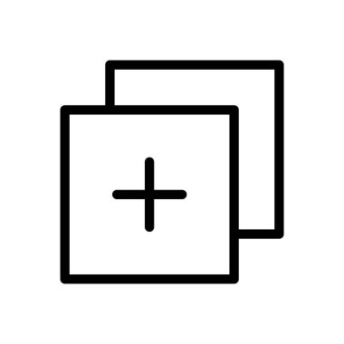 Şeffaf bir arkaplana vektör illüstrasyonu ekle. Premium kalite sembolleri. Konsept ve grafik tasarım için ince çizgi simgesi. 