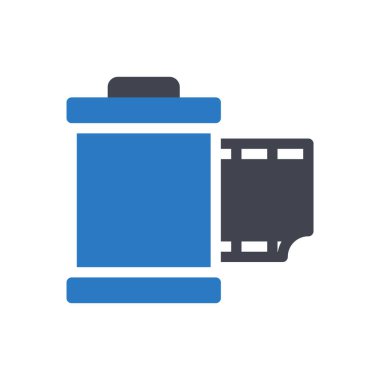 Şeffaf bir arkaplan üzerinde kamera vektör illüstrasyonu. Konsept ve grafik tasarım için mükemmel kalite semboller.. 