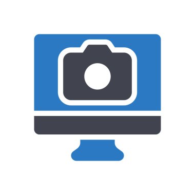 Şeffaf bir arkaplan üzerinde kamera vektör illüstrasyonu. Konsept ve grafik tasarım için mükemmel kalite semboller.. 