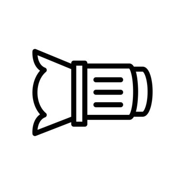 Şeffaf bir arkaplan üzerinde dslr vektör illüstrasyonu.Premium kalite simgeleri. Konsept ve grafik tasarım için ince çizgi simgesi.