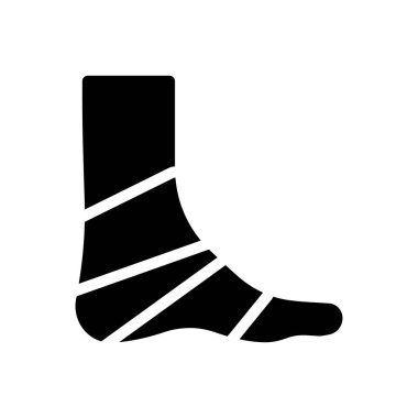 Saydam bir arkaplan üzerinde ayak vektör çizimi. Konsept ve grafik tasarım için mükemmel kalite semboller..