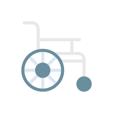 Saydam bir arkaplan üzerinde tekerlekli sandalye vektör çizimi. Konsept ve grafik tasarımı için birinci sınıf kalite semboller.. 