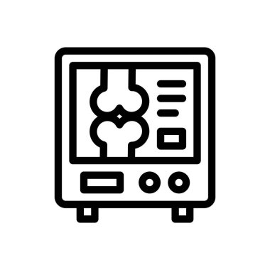 Şeffaf bir arkaplanda kemik vektör çizimi. Premium kalite semboller. Konsept ve grafik tasarım için ince çizgi simgesi. 