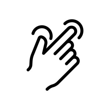 touch vector illustration on a transparent background.Premium quality symbols.Thin line icon for concept and graphic design.