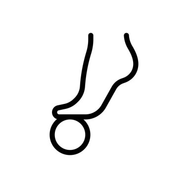 Saydam bir arkaplanda top vektör çizimi. Premium kalite semboller. Konsept ve grafik tasarım için ince çizgi simgesi. 