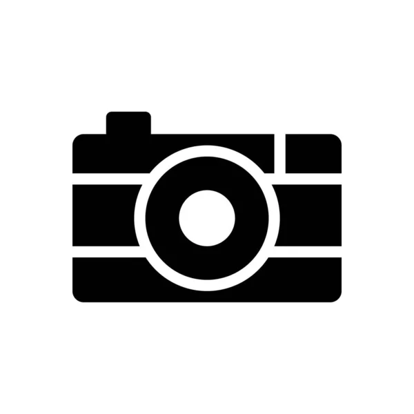 Kamera Vektor Illustration Auf Transparentem Hintergrund Symbole Premium Qualität Glyphen — Stockvektor