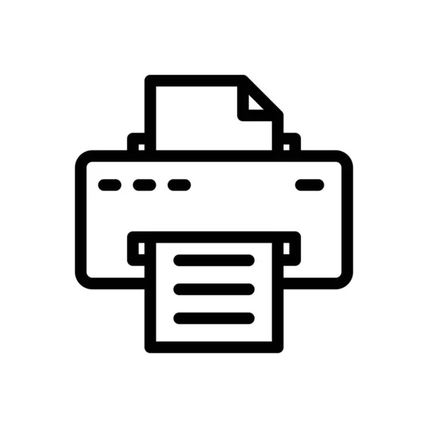 Принтер Векторні Ілюстрації Прозорому Фоні Символи Високої Якості Піктограма Тонкої — стоковий вектор