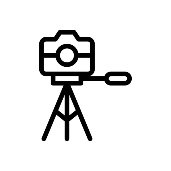 Εικονογράφηση Διάνυσμα Κάμερα Ένα Διαφανές Φόντο Premium Συμβολισμούς Ποιότητας Λεπτή — Διανυσματικό Αρχείο
