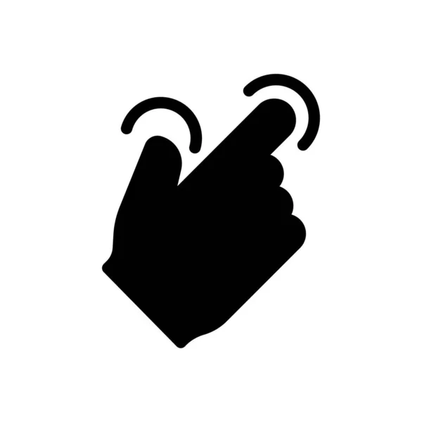 Touch Vector Illustration Transparent Background Premium Quality Symbols Glyphs Icon — Stockvector