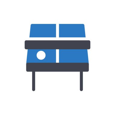 Şeffaf bir arkaplan üzerinde ping pong vektör illüstrasyonu. Konsept ve grafik tasarımı için mükemmel kalite semboller..