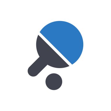 Şeffaf bir arkaplan üzerinde masa tenisi vektör illüstrasyonu. Konsept ve grafik tasarımı için özel kalite semboller.. 