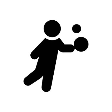 Şeffaf bir arkaplan üzerinde masa tenisi vektör illüstrasyonu. Konsept ve grafik tasarımı için özel kalite semboller..