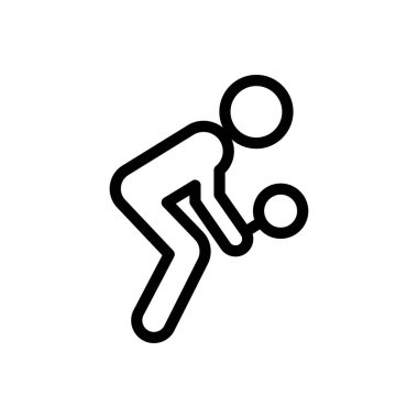 Şeffaf bir arkaplan üzerinde eylem vektörü illüstrasyonu. Konsept ve grafik tasarımı için ince çizgi simgesi..