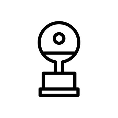 Şeffaf bir arkaplanda ödül vektör çizimi. Konsept ve grafik tasarım için ince çizgi simgesi..