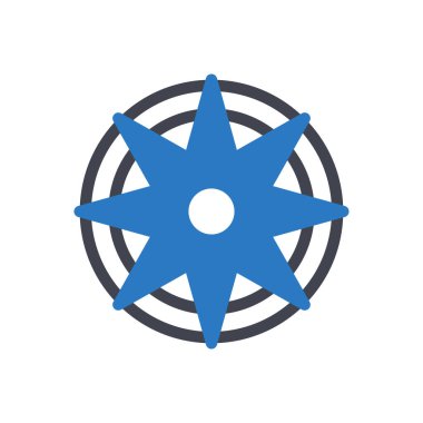 Şeffaf bir arkaplan üzerinde pusula vektör çizimi. Konsept ve grafik tasarımı için mükemmel kalite sembolleri..