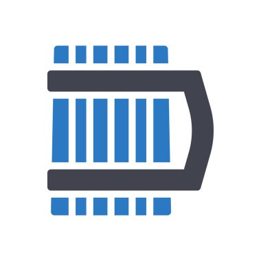 şeffaf bir arkaplan üzerinde kupa vektör çizimi. Konsept ve grafik tasarım için mükemmel kalite sembolleri.. 